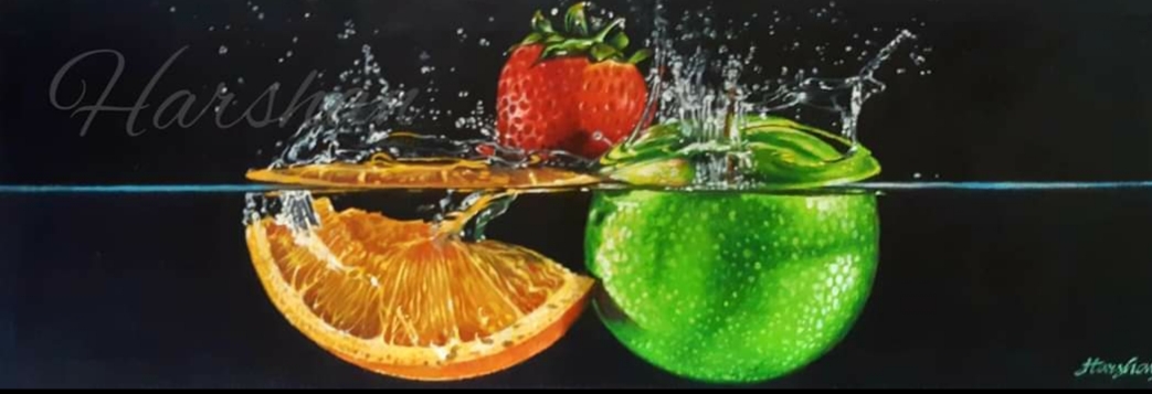 Fruit in water by Harshan