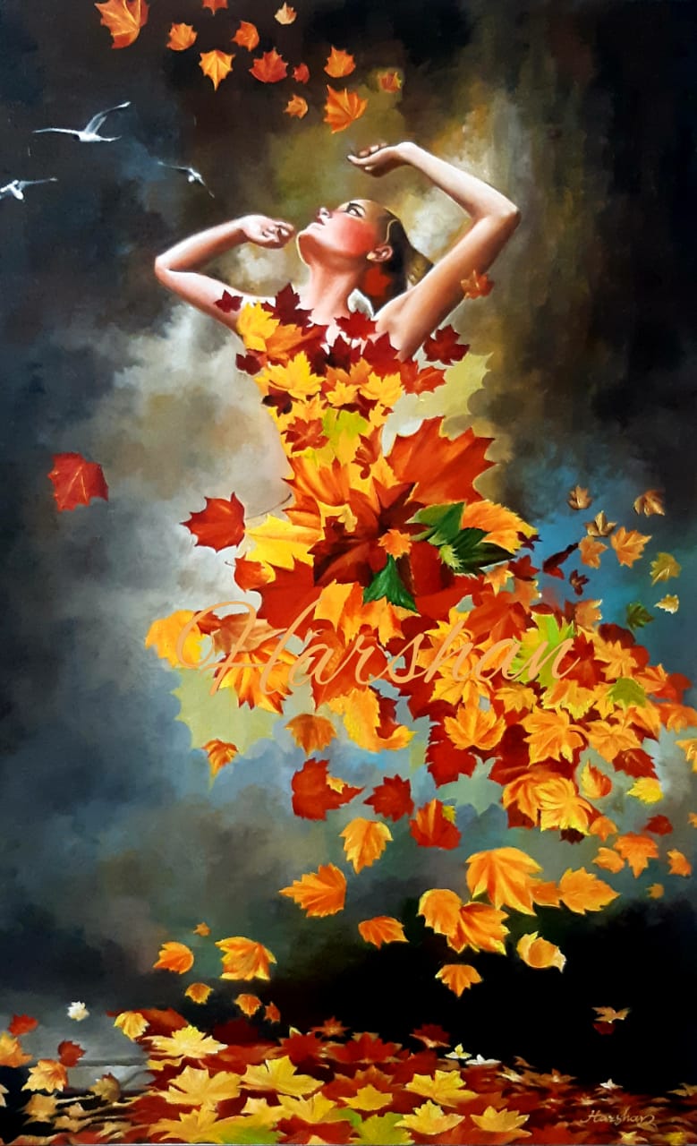 Autumn figure by Harshan
