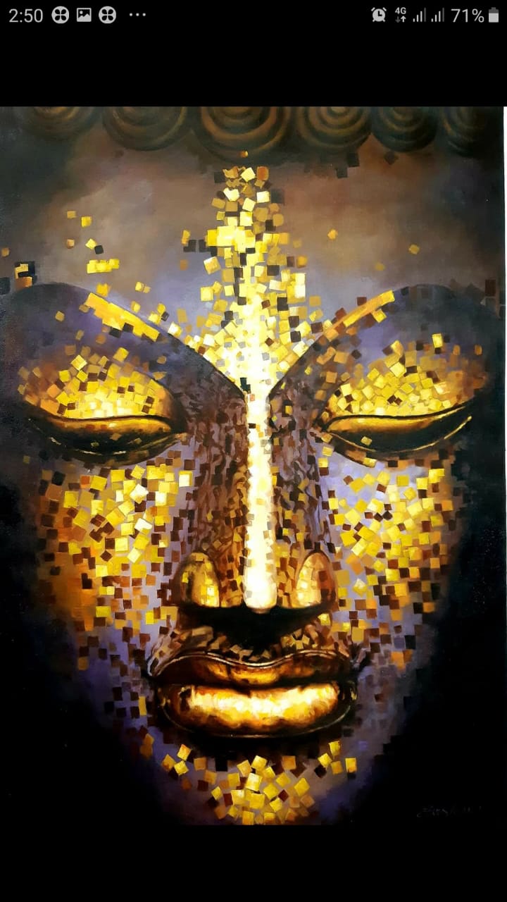 Golden face by Harshan